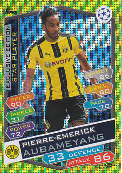 Pierre-Emerick Aubameyang Borussia Dortmund 2016/17 Topps Match Attax CL Star Player #S01